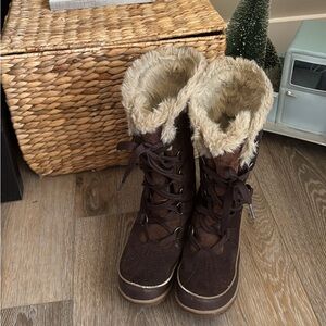 SOREL Brown Fur-Lined Women's Boots